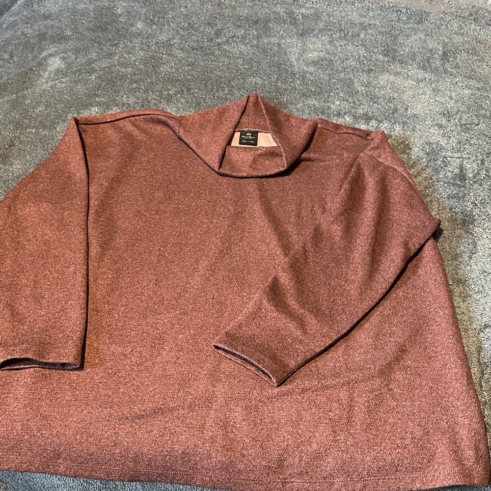 Elegant Burgundy Cowl Neck Sweater